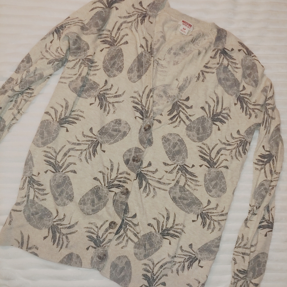 Mossimo 🍍Pineapple🌴Tropical🍍 Cardigan